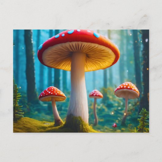 Carte postale de champignons mellow (Devant)