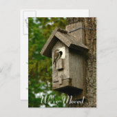 Carte postale de changement d'adresse (Devant / Derrière)