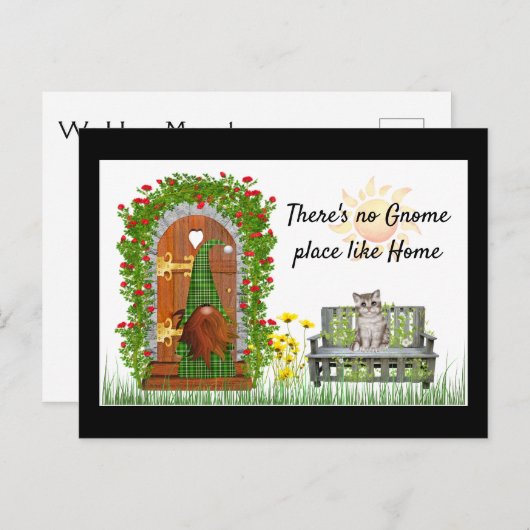 Carte postale de changement d'adresse (Devant / Derrière)