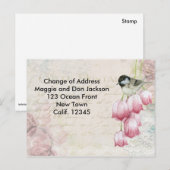 Carte postale de changement d'adresse (Devant / Derrière)