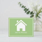 Carte postale de changement d'adresse de maison (Debout devant)