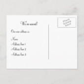 Carte postale de changement d'adresse de maison vi (Dos)