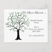 Carte postale de changement d'adresse nous avons d (Devant)