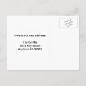 Carte postale de changement d'adresse : Nouvelle a (Dos)