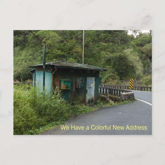 Carte postale de changement d'adresse : Nouvelle a (Devant)