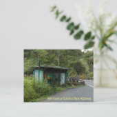 Carte postale de changement d'adresse : Nouvelle a (Debout devant)