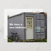 Carte postale de changement d'adresse : Véritable  (Devant / Derrière)