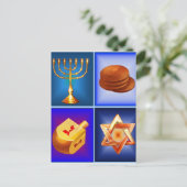 Carte postale de Chanukah (Debout devant)