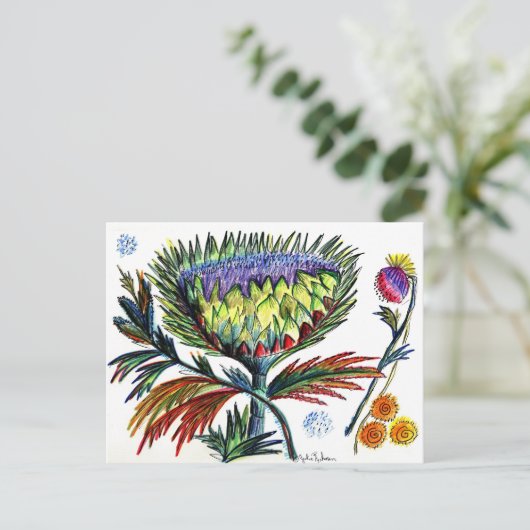 Carte postale de chardon 42 (Debout devant)