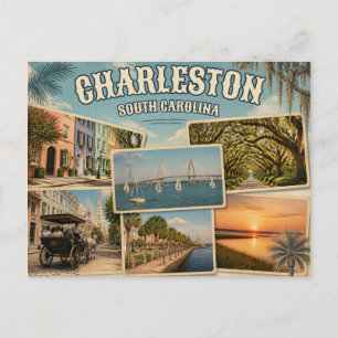 Carte postale de Charleston, Caroline du Sud