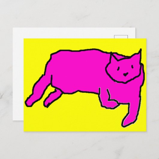 Carte postale de chat (Devant / Derrière)