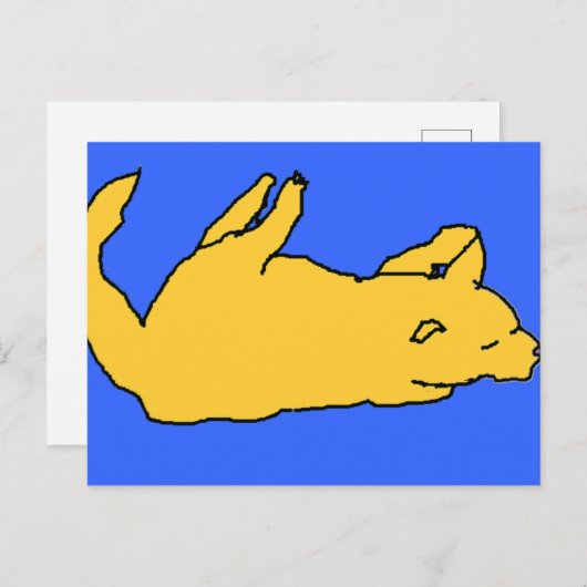 Carte postale de chat (Devant / Derrière)