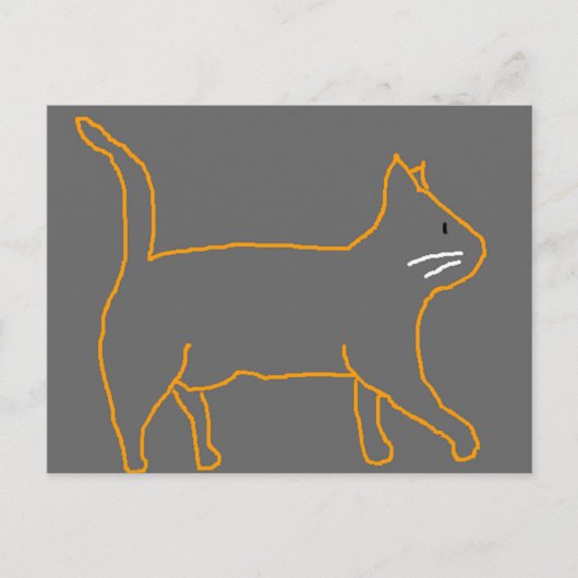 Carte postale de chat (Devant)