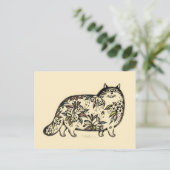 Carte postale de chat amusant (Debout devant)