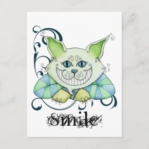 Carte postale de chat de Cheshire