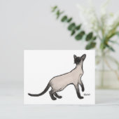 Carte postale de chat de Siamese (Debout devant)