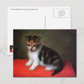 Carte postale de chat Kitty : Kitten par George St (Devant / Derrière)