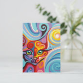 Carte postale de chat Lune Luna Esprits Tourbillon (Debout devant)