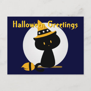 Carte postale de chat magique