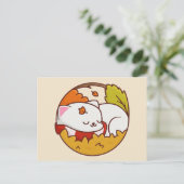 Carte postale de chat mignon (Debout devant)