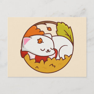 Carte postale de chat mignon