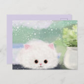 Carte postale de chat mignon (Devant / Derrière)