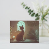 Carte postale de chat mignon (Debout devant)