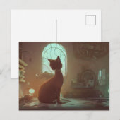 Carte postale de chat mignon (Devant / Derrière)