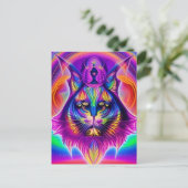 carte postale de chat mystique (Debout devant)