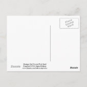 Carte postale de chat orange Maine Coon (Dos)