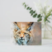 carte postale de chat sauvage (Debout devant)