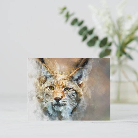 carte postale de chat sauvage (Debout devant)