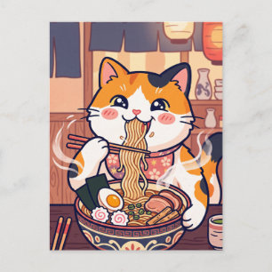 Carte postale de chat Udon
