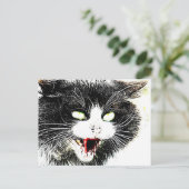 Carte postale de chat zombie (Debout devant)