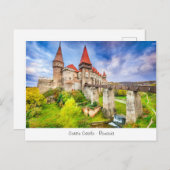 Carte postale de château de Corvin de Roumanie (Devant / Derrière)