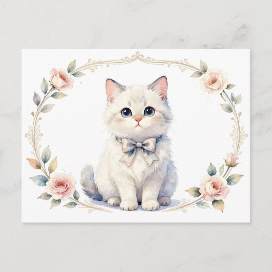carte postale de chaton mignon (Devant)