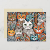 carte postale de chats apaisants (Devant / Derrière)