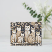 carte postale de chats apaisants (Debout devant)