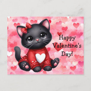Carte postale de chats de la Saint-Valentin