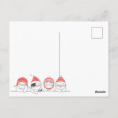 Carte postale de chats de Noël (Dos)