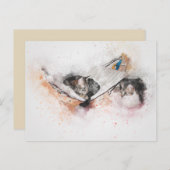 carte postale de chats relaxants (Devant / Derrière)