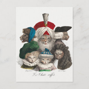 Carte postale de chats vintage