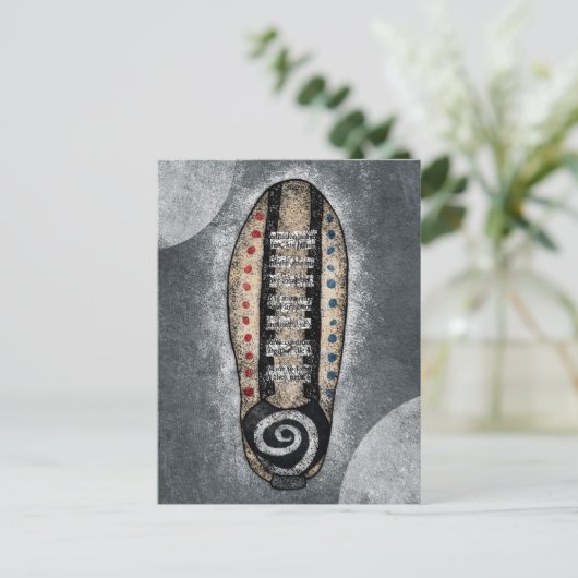 Carte postale de chaussure de bowling (Debout devant)