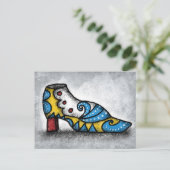 Carte postale de chaussure victorienne (Debout devant)