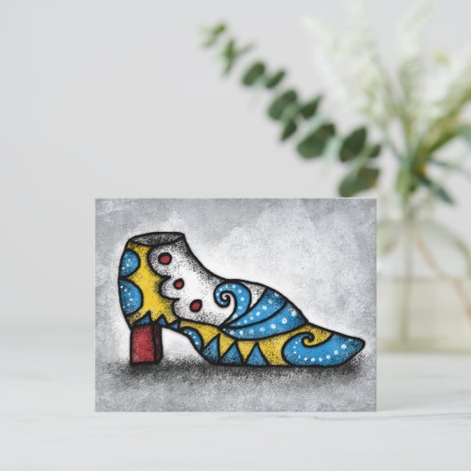 Carte postale de chaussure victorienne (Debout devant)