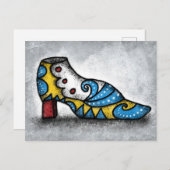 Carte postale de chaussure victorienne (Devant / Derrière)