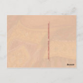 Carte postale de cheval arabe rouge et or (Dos)