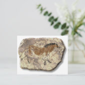 Carte postale de cheval chinois en pierre (Debout devant)