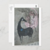 Carte postale de cheval de graffiti (Devant / Derrière)