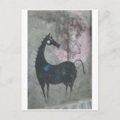Carte postale de cheval de graffiti (Devant)